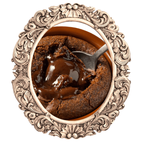 Chocolate Molten Lava Cake - Rich Chocolate Cake with a Gooey, Melting Center